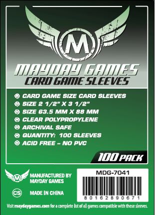 400 Mayday Games Standard Card game sleeves for Path to Carcosa decks (4xMDG7041)