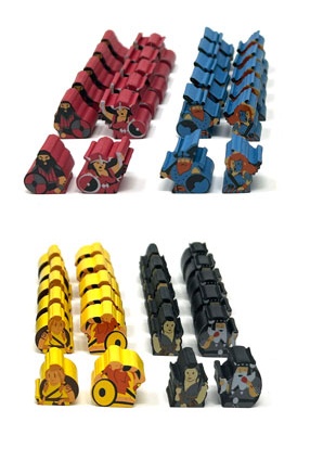 A Feast for Odin Characters (48 wooden meeples)