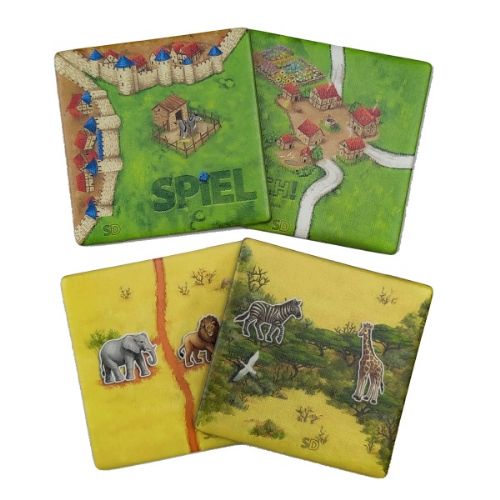 Carcassonne 4 extra tiles from the SpielDoch 02 2018
