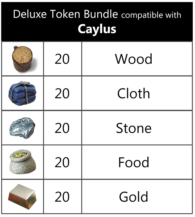 Deluxe Token Bundle compatible with Caylus Deluxe Token Bundle compatible with Caylus