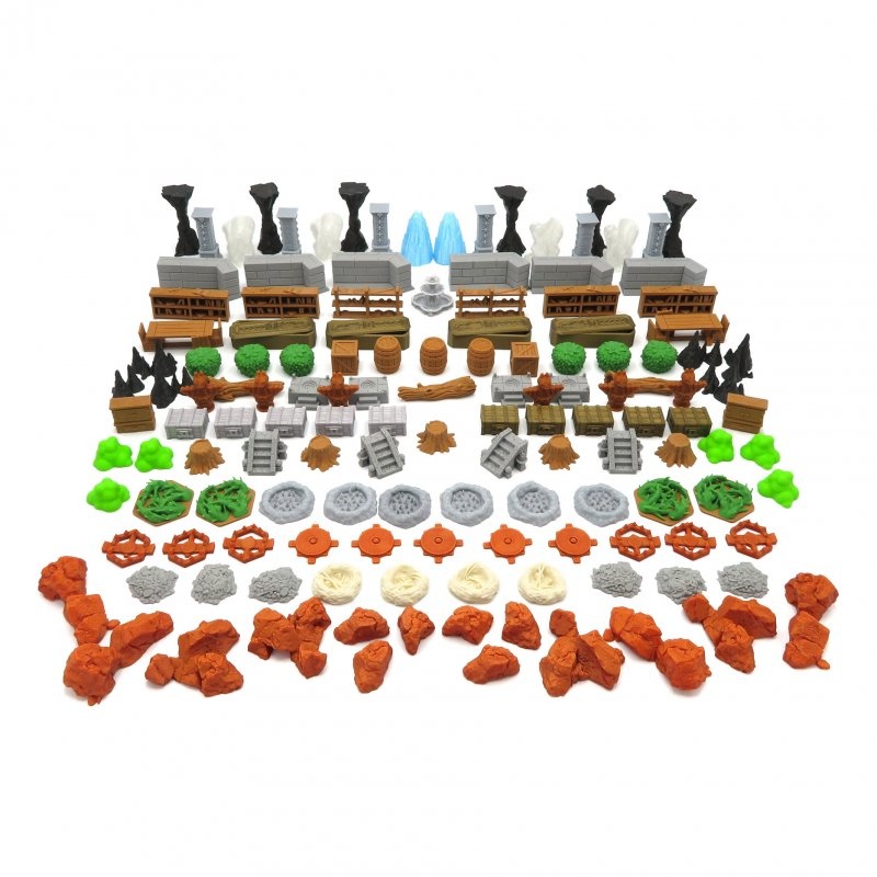 Full Scenery pack for Gloomhaven 139 bioplastic pieces Full Scenery pack for Gloomhaven 139 bioplastic pieces