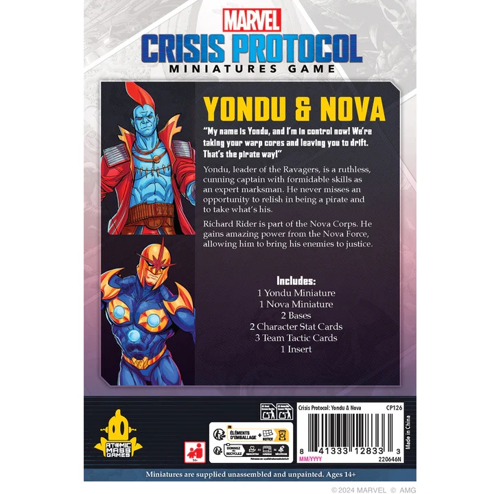 Marvel Crisis Protocol Nova and Yondu