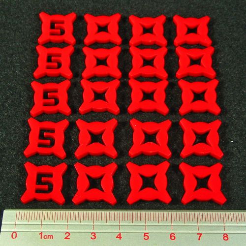 Set of 20 Mixed Damage Plastic tokens for Imperial Assault