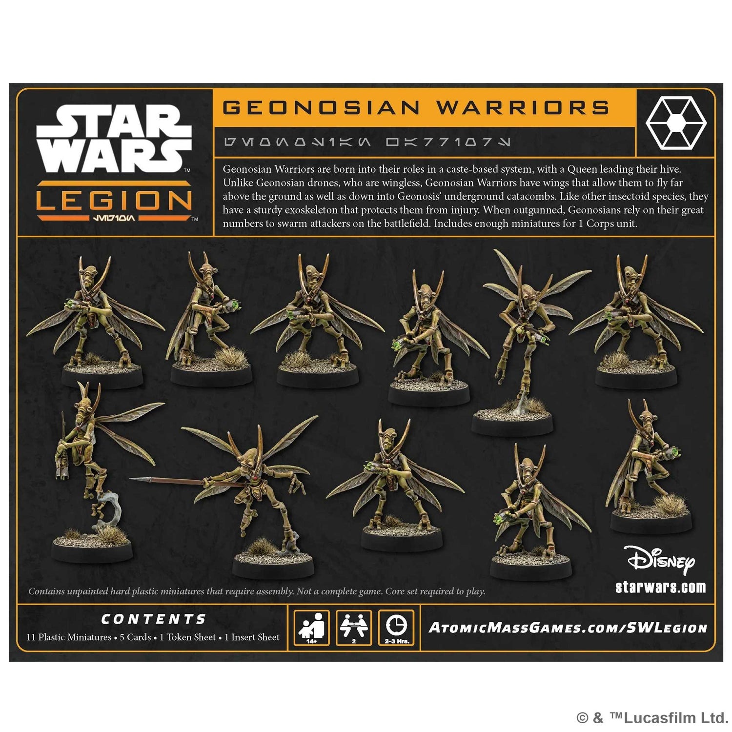 Star Wars Legion Geonosian Warriors Unit Unit Expansion Star Wars Legion Geonosian Warriors Unit Unit Expansion