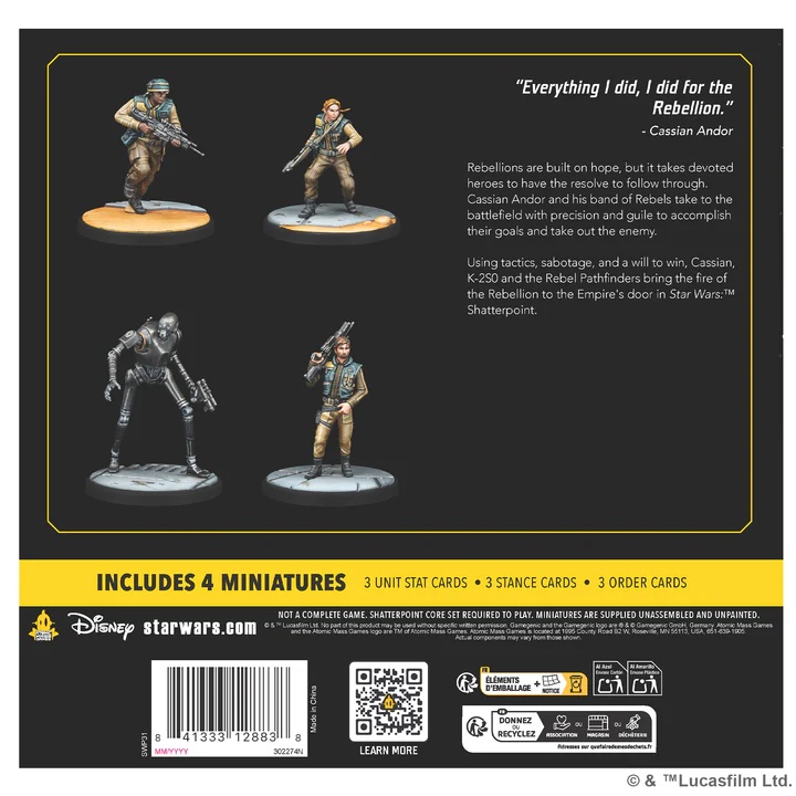 Star Wars Shatterpoint All the Way Cassian Andor Squad Pack