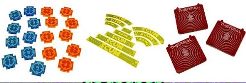 Star Wars X-Wing 1st edition Litko Acrylic Tokens